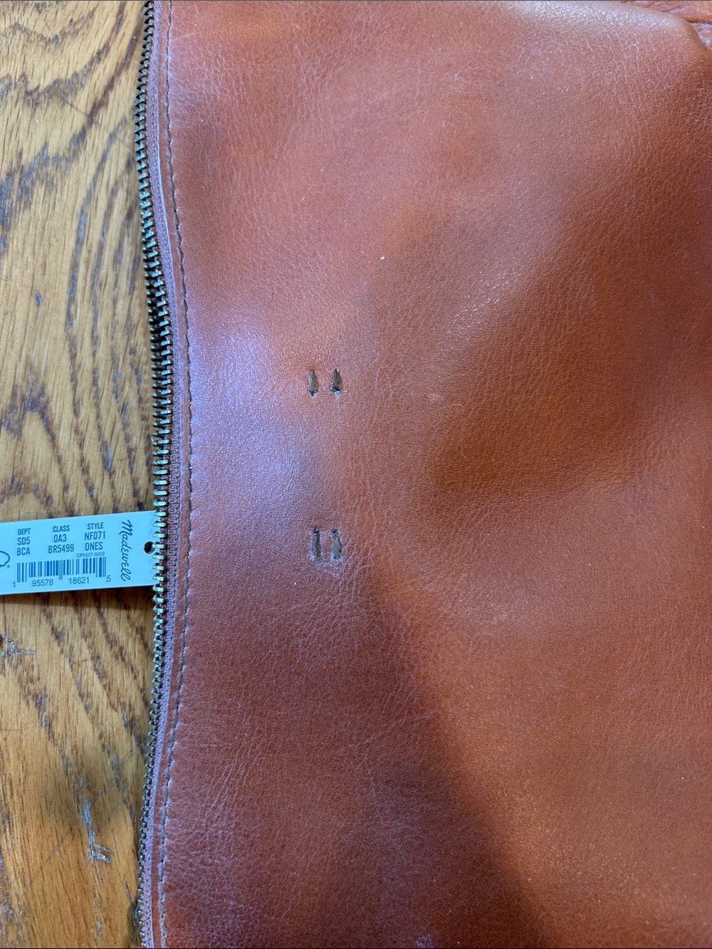 Madewell Leather Clutch - Brown - Picture 3 of 8